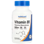 Nutricost Vitamin B1 500 mg 30 caps