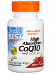 Doctor's Best High Absorption CoQ10 with BioPerine 200 mg 60 vsoftgels