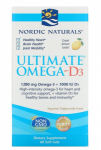 Nordic Naturals Ultimate Omega-D3 1280 mg Lemon 60 softgels