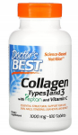 Doctor's Best Collagen Types 1 and 3 with Peptan and Vitamin C 1000 mg 180 tab