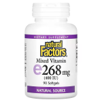 Natural Factors Mixed Vitamin E 400 iu 90 softgels