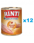 RINTI Singlefleisch Chicken Pure monoproteiini kana 12x800 g