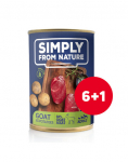 SIMPLY FROM NATURE Niiske koeratoit Goat kartuliga 6 x 400 g + 1 TASUTA