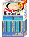 INABA Churu Cat Skin Coat 20x14g tuunikala, tuunikala ja kammkarpide kreemjas kasside maiuspala