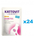 KATTOVIT Feline Diet Diabetes Chicken kanaliha 24 x 85 g diabeedi ja &uuml;lekaalulisuse toetamiseks