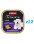 ANIMONDA Vom Feinsten Adult lambaliha ja terad 22 x 150 g