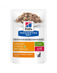 HILL'S PRESCRIPTION DIET c/d Multicare Stress + Metabolic  niiske kassitoit kanaga 12x85g kotikeses