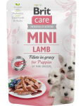BRIT CARE Mini Puppy Pouch Lamb 85g lambalihaga v&auml;ikest t&otilde;ugu kutsikatele