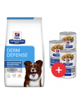 HILL'S Prescription Diet Canine Derm Defense 12 kg allergilistele koertele + 3 purki TASUTA
