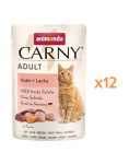 ANIMONDA Carny Adult Pouch Kana ja l&otilde;he 12x85g m&auml;rg toit kassidele
