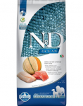 FARMINA N&D Ocean Dog Adult Medium & Maxi 12 kg l&otilde;he, tursk, k&otilde;rvits, kantalupmelon + 2 x FARMINA N&D Quinoa Dental Treat Weight management Medium/Maxi TASUTA!