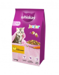 WHISKAS Junior 6 x 1,4 kg kassipoegadele m&otilde;eldud t&auml;isv&auml;&auml;rtuslik kuivtoit maitsva kanaga