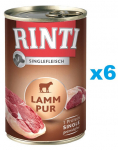 RINTI Singlefleisch Lamb Pure 6x400 g monoproteiinist lambaliha