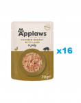 APPLAWS Cat Adult Pouch Kanarind lambalihaga želees 16x70 g