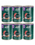 PAN MIĘSKO &uuml;rtidega Krevetipasteet koertele 6x400 g