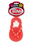 PET NOVA DOG LIFE STYLE Flapper "Flip flop" koerte m&auml;nguasi 15cm punane