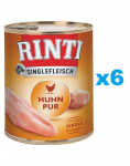 RINTI Singlefleisch Chicken Pure 6x400 gmonoproteiini kana