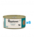 APPLAWS Cat Adult Ocean Fish in Broth ookeanikala puljongis 6x156 g