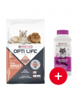 VERSELE-LAGA Opti Life Adult Skin Care Mini v&auml;ikestele t&otilde;ugudele tundliku nahaga L&otilde;he 7,5 kg + v&auml;rskendaja TASUTA
