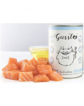 GUSSTO Cat Fresh Salmon kasside m&auml;rgtoit, v&auml;rske l&otilde;hega 400 g