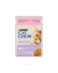 CAT CHOW Sensitive L&otilde;he ja suvik&otilde;rvitsakaste 85 g