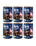 BRIT Premium by Nature Junior kalkunit ja maksa 6x400 g kalkunit ja maksa looduslik kutsikatoit