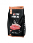 PAN MIĘSKO Телятина с индейкой для собак хрустящие XS 2x20 кг