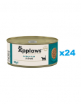 APPLAWS Cat Adult Ocean Fish in Broth ookeanikala puljongis 24x156 g