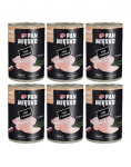 PAN MIĘSKO Kalkun ja k&uuml;&uuml;lik m&auml;rgtoit kassidele 6x400 g