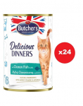 BUTCHER'S Delicious Dinners kassitoit t&uuml;kid merekalaga marmelaadis 24x400g