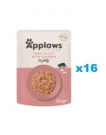 APPLAWS Cat Adult Pouch Tuunikalafilee l&otilde;hega tarretises 16x70 g