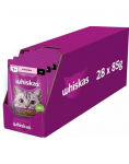 WHISKAS Adult kotike 28x85g m&auml;rgtoit t&auml;iskasvanud kassidele kastmes l&otilde;hega