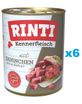 RINTI Kennerfleisch Rabbit k&uuml;&uuml;lik 6x800 g