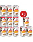 HILL'S Science Plan Canine Adult Light Chicken 9x370 g &uuml;lekaalulistele t&auml;iskasvanud koertele, kana + 3 purki TASUTA!