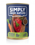 SIMPLY FROM NATURE Koerte m&auml;rgtoit Hobuseliha linaseemnetega 400 g