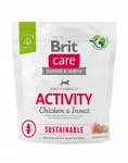 BRIT CARE Dog Sustainable Activity chicken insekt aktiivsetele t&auml;iskasvanud koertele kana ja putukatega 1kg