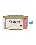 APPLAWS Cat Adult Tuunikala krevettidega puljongis 6x156 g