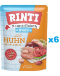 RINTI Kennerfleisch Junior Chicken Kana kotikestes 6 x 400 g