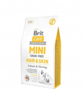 BRIT Care Mini Hair&Skin 7 kg T&auml;istoit t&auml;iskasvanud miniatuurset t&otilde;ugu koertele, kellel on pikk karvkate, mis vajab erilist hoolt v&otilde;i kelle nahk on tundlik.