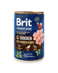 BRIT Premium by Nature Chicken and hearts 400 g kana ja s&uuml;damed looduslik koeratoit