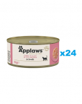 APPLAWS Cat Adult Tuna with Prawn in Broth tuunikala ja krevetid puljongis 24x156 g
