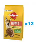 PEDIGREE Adult Mini 12x500 g kodulindude ja k&ouml;&ouml;giviljadega kuiv t&auml;istoit t&auml;iskasvanud v&auml;ikest t&otilde;ugu koertele