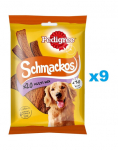 PEDIGREE Schmackos Multi Mix 9x144g triibulised koeratoidud veiselihaga