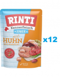 RINTI Kennerfleisch Junior Chicken Kana kotikestes 12 x 400 g