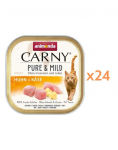 ANIMONDA Carny Pure & Mild Kana ja juust 24 x 100 g m&auml;rgtoit kassidele