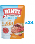 RINTI Kennerfleisch Junior Chicken Kana kotikestes 24 x 400 g