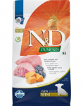FARMINA N&D GF Pumpkin Lamb & Blueberry Puppy Mini 2.5 kg v&auml;ikestele t&otilde;ugudele + FARMINA N&D Pumpkin Dental Treat Chicken Pomegranate Mini 60 g (7 tk) TASUTA!