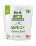 BRIT CARE Sustainable Senior chicken insekt vanematele koertele kana ja putukatega 1 kg