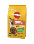 PEDIGREE Adult Mini kuivtoit kodulinnuliha ja k&ouml;&ouml;giviljadega v&auml;ikestele, alla 10 kg kaaluvatele t&otilde;ukoertele 500g