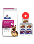 HILL'S Prescription Diet Canine GI Biome 10 kg koeratoit seedetrakti haigustega koertele + 3 x 360g koeratoitu TASUTA